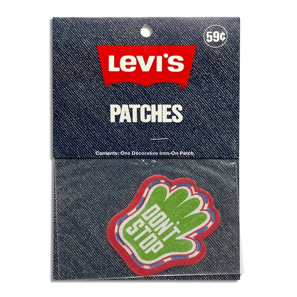 Levi's Other Vintage Levis 7s Groovy Trippy Green Hand Dont Stop